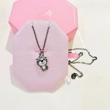  Zodiac Tiger pendant Tiger, Gray, Ruthenium plated 