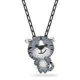  Zodiac Tiger pendant Tiger, Gray, Ruthenium plated 