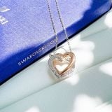  Swarovski Infinity necklace Heart, White, Mixed metal finish 