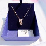 Dây chuyền Swarovski Twist màu trắng/ vàng hồng - Swarovski Twist necklace White/ Rose gold-tone plated 