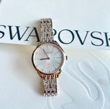 Đồng hồ Swarovski Attract tone champagne - Swarovski Attract watch Swiss Made, Pavé, Metal bracelet, Gold tone, Champagne gold-tone finish 