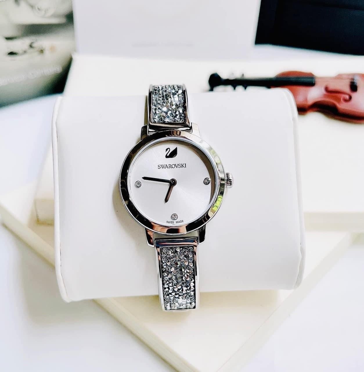  Cosmic Rock watch Swiss Made, Metal bracelet, Silver tone, Stainless steel 