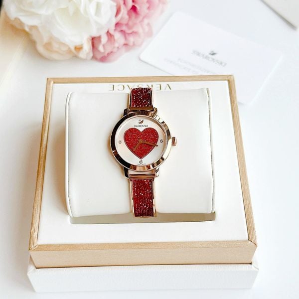  Swarovski Watch Cosmic Rock Red Heart 