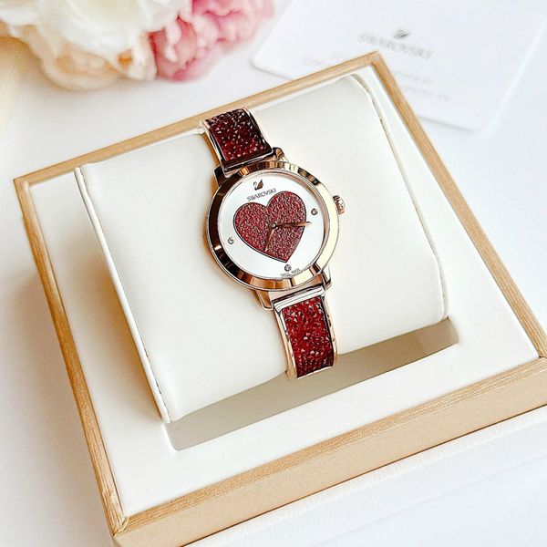  Swarovski Watch Cosmic Rock Red Heart 
