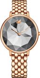  Đồng hồ Swarovski Crystal Lake vàng hồng - Swarovski Crystal Lake Quartz Grey Dial Ladies Watch 