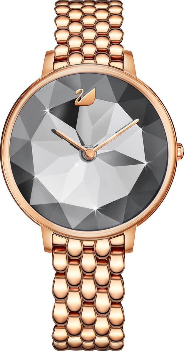  Đồng hồ Swarovski Crystal Lake vàng hồng - Swarovski Crystal Lake Quartz Grey Dial Ladies Watch 