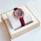  Đồng hồ Swarovski Duo màu đỏ- Swarovski Duo watch burgundy case 33 x 28mm 