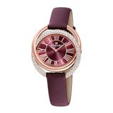  Đồng hồ Swarovski Duo màu đỏ- Swarovski Duo watch burgundy case 33 x 28mm 