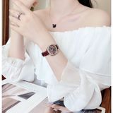  Đồng hồ Swarovski Duo màu đỏ- Swarovski Duo watch burgundy case 33 x 28mm 