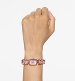  Đồng hồ Swarovski Millenia hồng - Swarovski Watch Octagon cut bracelet, Pink, Rose gold-tone finish 