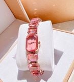  Đồng hồ Swarovski Millenia hồng - Swarovski Watch Octagon cut bracelet, Pink, Rose gold-tone finish 