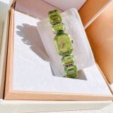  Đồng hồ Swarovski Millenia xanh lá - Swarovski Watch Octagon cut bracelet, Green, Champagne gold-tone finish 