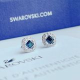  Khuyên tai Swarovski Angelic đá vuông - Swarovski Angelic stud earrings Square cut, Blue, Rhodium plated 