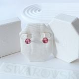  Khuyên tai Bella V hồng mẫu mới - Swarovski Bella V drop earrings Round cut, Pink, Rose gold-tone plated 