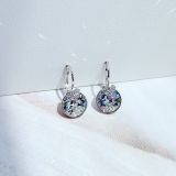  Khuyên tai Swarovski Bella V (màu trắng, xám) - Swarovski Bella V Pierced Earrings (white, grey) 