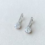  Khuyên tai Swarovski Constella rơi đeo 2 kiểu - Swarovski Constella drop earrings Round cut 