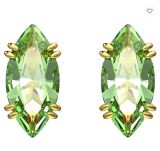  Bông tai Gema Stud, Green, Gold-Tone Plated 