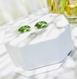  Bông tai Gema Stud, Green, Gold-Tone Plated 