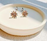  Khuyên tai Swarovski Cúc bất tử mix nhiều màu - Swarovski Eternal Flower stud earrings Flower, Multicolored, Mixed metal finish 