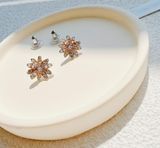  Khuyên tai Swarovski Cúc bất tử mix nhiều màu - Swarovski Eternal Flower stud earrings Flower, Multicolored, Mixed metal finish 