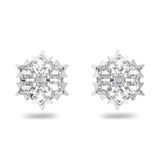  Khuyên hoa tuyết Swarovski màu trắng - Swarovski Magic stud earrings Snowflake, White, Rhodium plated 