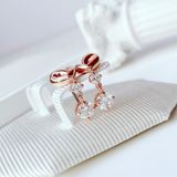  Khuyên tai tim Lifelong Swarovski  - Swarovski Lifelong Heart drop earrings Heart, White, Rose gold-tone plated 