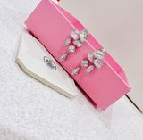  Mesmera drop earrings Mixed cuts, White, Rhodium plated 