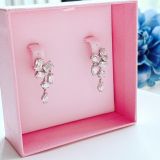  Mesmera drop earrings Mixed cuts, White, Rhodium plated 
