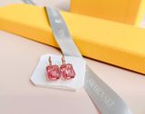  Khuyên tai Swarovski Millenia bát giác hồng - Swarovski Millenia drop earrings Octagon cut, Pink, Rose gold-tone plated 