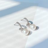  Khuyên tai ngọc trai Swarovski - Swarovski Originally drop earrings White, Rhodium plated 