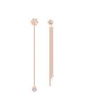  Khuyên tai Swarovski nhện Precisely màu vàng hồng - Swarovski Precisely Rose-Gold Tone Plated Earrings 