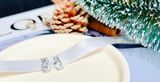  Solitaire stud earrings Round cut, White, Rhodium plated 