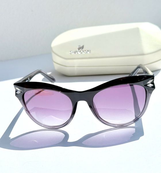  Swarovski Sunglasses SK0171 Black Gray Gradient 