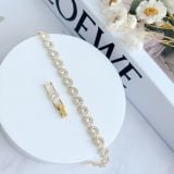  Lắc tay Swarovski Angelic màu vàng - Swarovski Angelic bracelet Round cut, Pavé, Medium, White, Gold-tone plated 