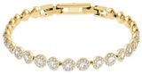  Lắc tay Swarovski Angelic màu vàng - Swarovski Angelic bracelet Round cut, Pavé, Medium, White, Gold-tone plated 
