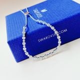  Lắc rút bi trắng Swarovski - Swarovski Subtle Trilogy bracelet Round cut, White, Rhodium plated 
