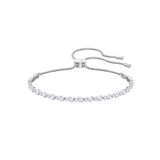  Lắc rút bi trắng Swarovski - Swarovski Subtle Trilogy bracelet Round cut, White, Rhodium plated 