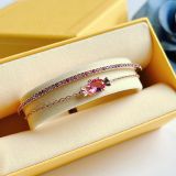  Gema 520 bangle Candy, Pink, Rose gold-tone plated 