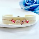  Lắc tay Swarovski Gema 520 kẹo ngọt màu vàng hồng - Swarovski Gema 520 bracelet Candy, Pink, Rose gold-tone plated 