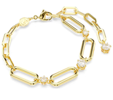  Constella bracelet White, Gold-tone plated 