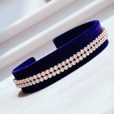  Lắc đá đôi Swarovski màu trắng/ vàng hồng - Swarovski Subtle bracelet Round cut, White, Rhodium plated 