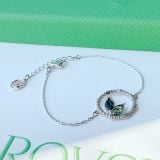  Lắc tay Swarovski Dellium xanh - Swarovski Dellium bracelet Circle, Bamboo, Green, Rhodium plated 