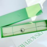  Lắc tay Swarovski Dellium xanh - Swarovski Dellium bracelet Circle, Bamboo, Green, Rhodium plated 