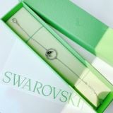  Lắc tay Swarovski Dellium xanh - Swarovski Dellium bracelet Circle, Bamboo, Green, Rhodium plated 