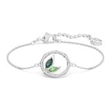  Lắc tay Swarovski Dellium xanh - Swarovski Dellium bracelet Circle, Bamboo, Green, Rhodium plated 