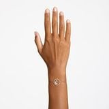  Lắc tay Swarovski Dellium màu vàng hồng - Swarovski Dellium bracelet Circle, Bamboo, White, Rose gold-tone plated 