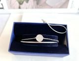  Vòng tay Swarovski Ginger trắng - Swarovski Ginger bangle White, Rhodium plated 