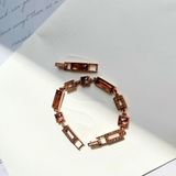  Lắc Swarovski màu hổ phách 