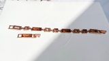  Lắc Swarovski màu hổ phách 