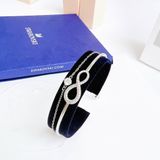  Lắc tay Swarovski Infinity màu trắng - Swarovski Infinity bangle Infinity, White, Rhodium plated 